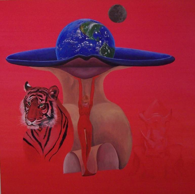 Original Surrealism Nature Painting by Andy Joynes