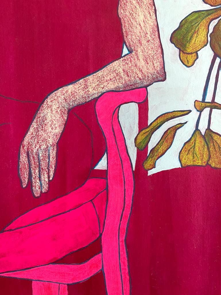 Original Abstract People Painting by Lauren Denitzio