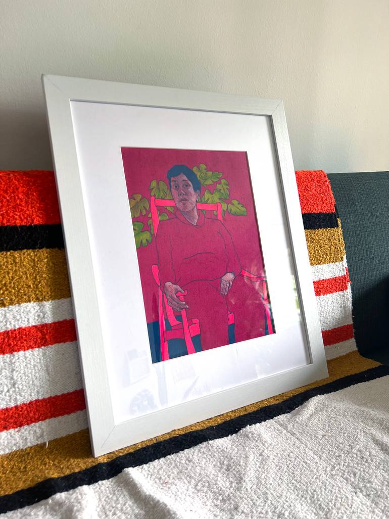 Original Abstract People Painting by Lauren Denitzio
