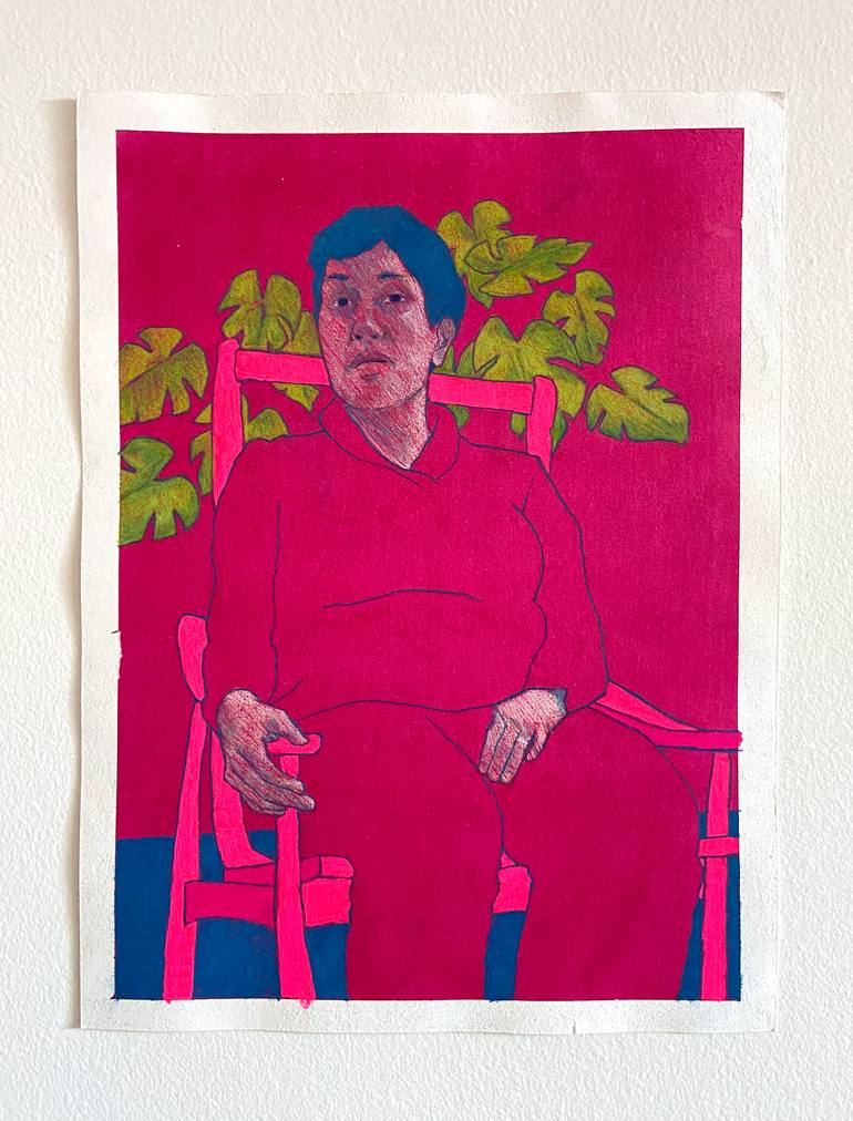 Original Abstract People Painting by Lauren Denitzio