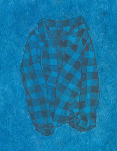 Saatchi Art Artist Lauren Denitzio; Drawings, “Blue Buffalo Flannel Forever” #art
