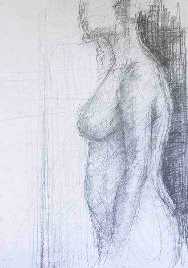 Original Figurative Nude Drawings by Jacek Czechowicz