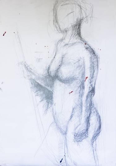Original Figurative Nude Drawings by Jacek Czechowicz