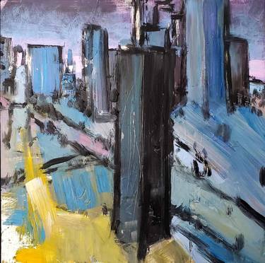 Original Cities Painting by Eric Le Hénand