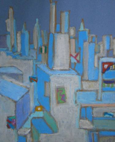 Original Expressionism Cities Drawings by Eric Le Hénand