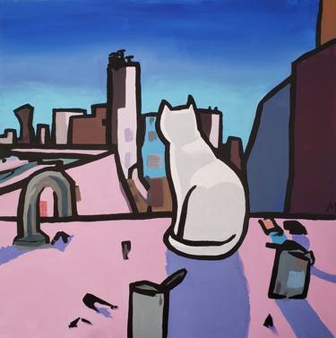 Original Impressionism Cats Paintings by Eric Le Hénand