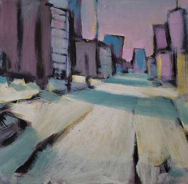 Original Expressionism Cities Paintings by Eric Le Hénand