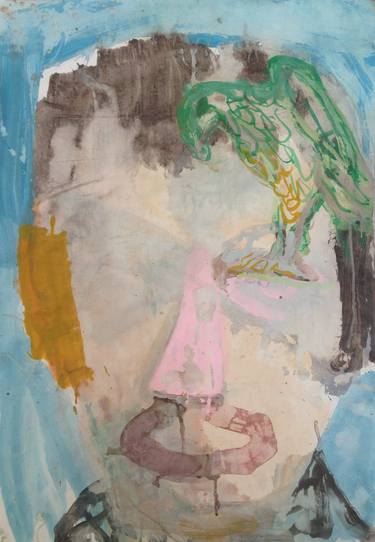 Original Abstract Expressionism Portrait Painting by Rodney Ruley