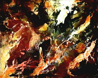 Original Abstract Expressionism Abstract Paintings by Marchini Pierre Paul