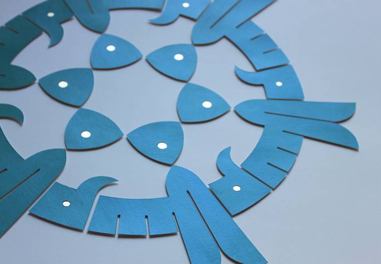 Original Abstract Calligraphy Painting by Joumana Medlej