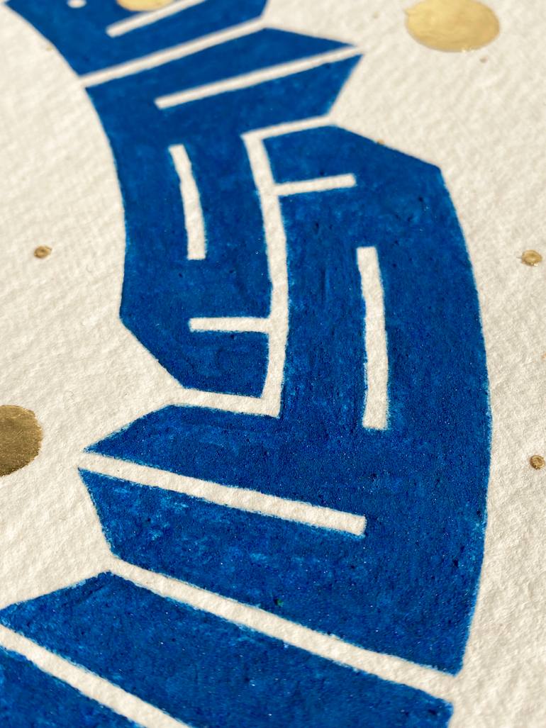 Original Abstract Expressionism Calligraphy Painting by Joumana Medlej