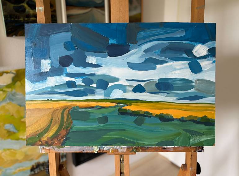 Original Impressionism Landscape Painting by Jan Veninga