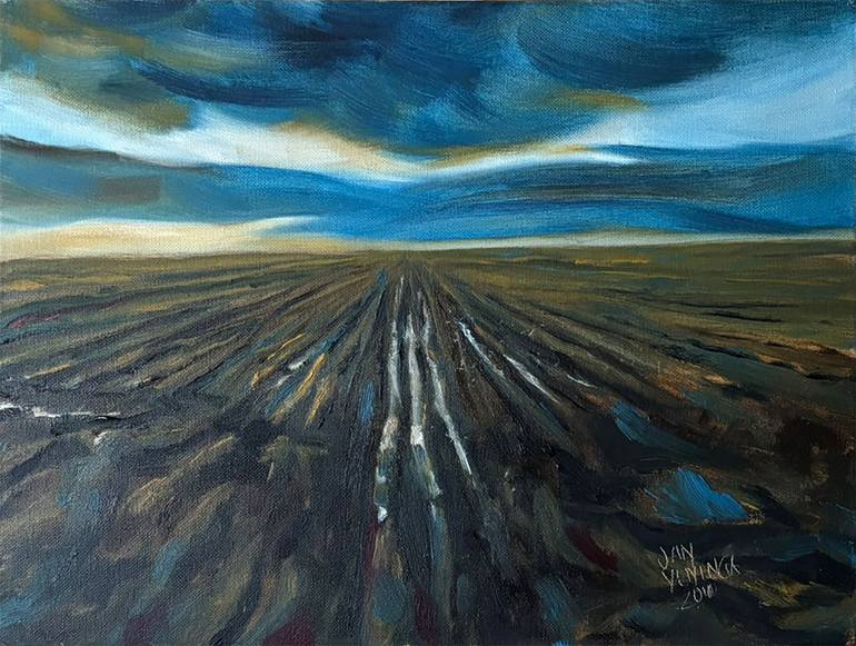 Original Impressionism Landscape Painting by Jan Veninga