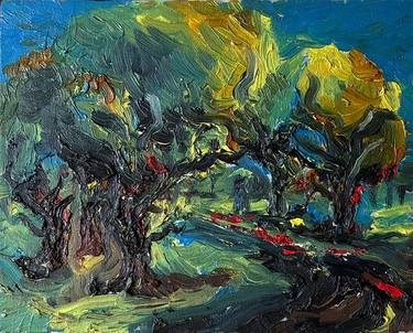 Original Impressionism Landscape Painting by Jan Veninga