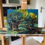 on my easel