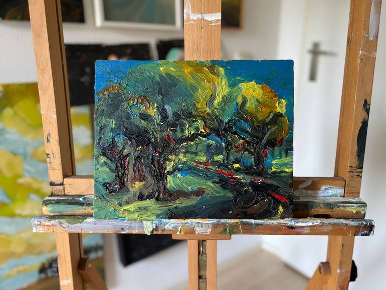 Original Impressionism Landscape Painting by Jan Veninga