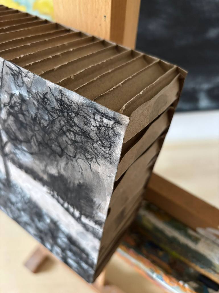 Original Impressionism Landscape Mixed Media by Jan Veninga