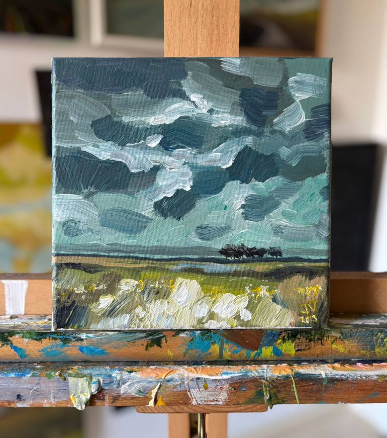 Original Impressionism Landscape Painting by Jan Veninga
