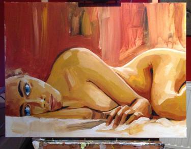 Original Impressionism Nude Paintings by Jan Veninga