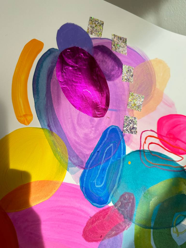 Original Abstract Expressionism Abstract Mixed Media by Shiri Phillips