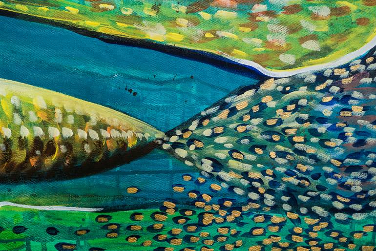 Original Abstract Fish Painting by Felix Murillo