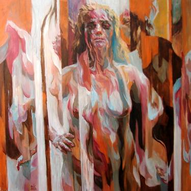Original Abstract Expressionism Nude Paintings by Duc Van Pham