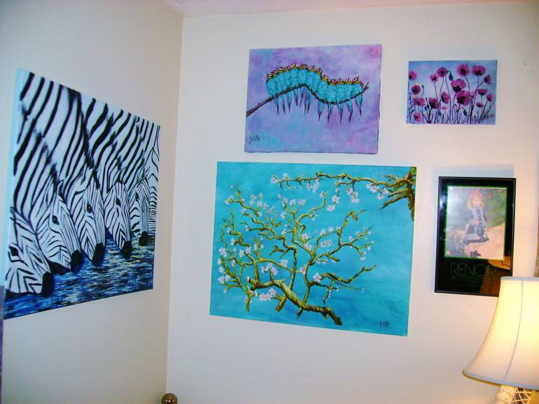 Original Expressionism Floral Painting by Donna Dixon