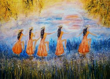Print of Impressionism Classical mythology Paintings by Donna Dixon