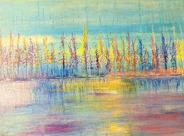 Original Abstract Expressionism Landscape Paintings by Donna Dixon