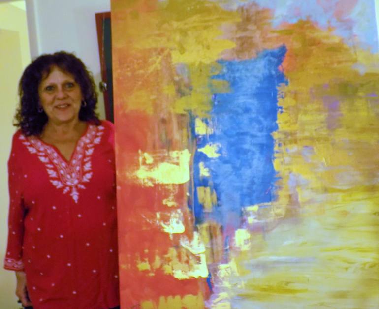 Original Abstract Expressionism Abstract Painting by Donna Dixon