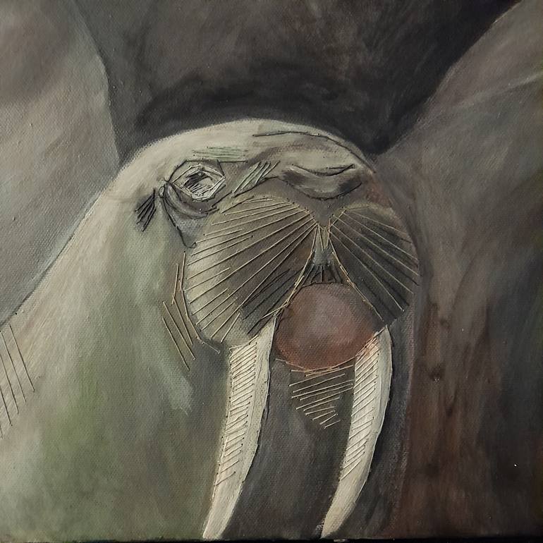 Original Figurative Animal Painting by Daniela Neumann