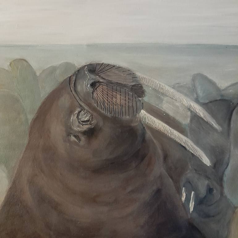Original Figurative Animal Painting by Daniela Neumann