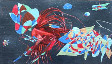 Original Figurative Fish Paintings by Daniela Neumann