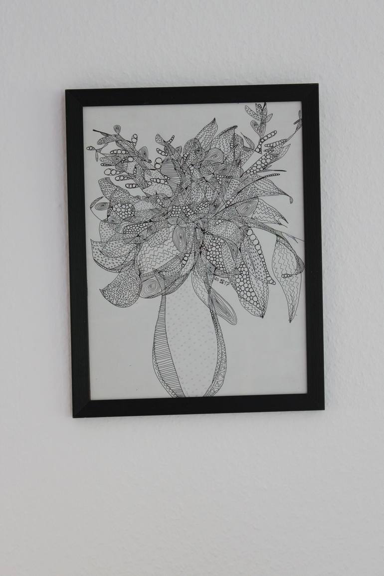 Original Illustration Floral Drawing by Daniela Neumann