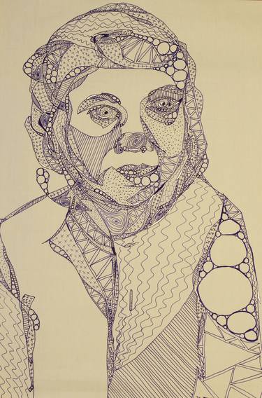 Original Abstract People Drawings by Daniela Neumann