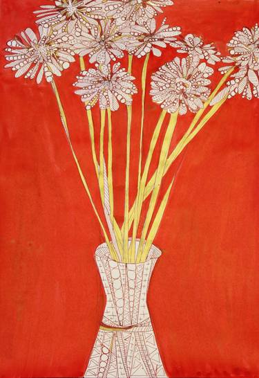Print of Impressionism Floral Drawings by Daniela Neumann