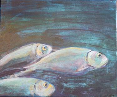 Original Figurative Fish Paintings by Daniela Neumann