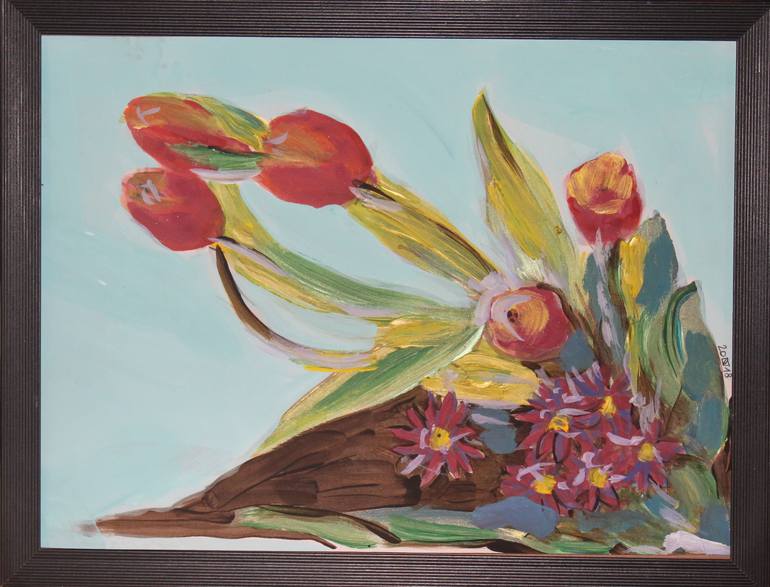 Original Figurative Floral Painting by Daniela Neumann