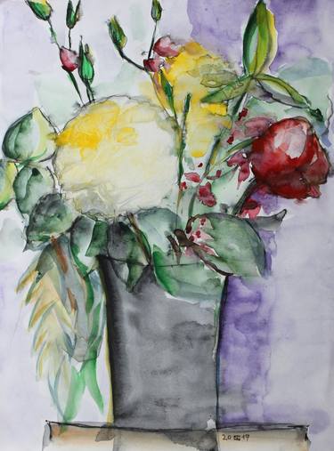 Print of Floral Paintings by Daniela Neumann