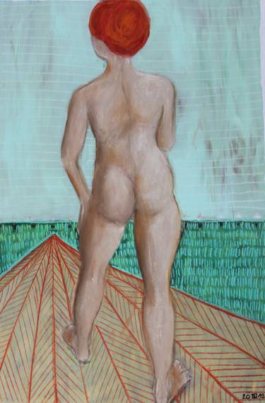 Original Figurative Nude Drawings by Daniela Neumann