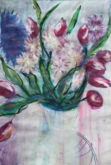 Print of Figurative Floral Paintings by Daniela Neumann