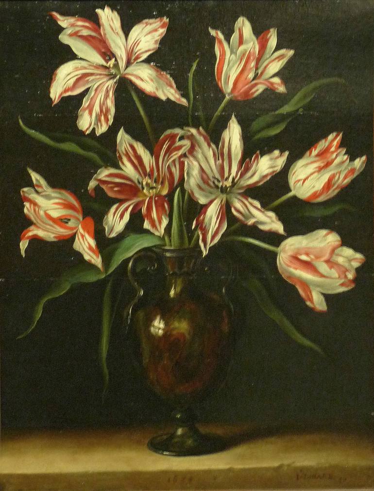 Original Modern Floral Painting by Daniela Neumann