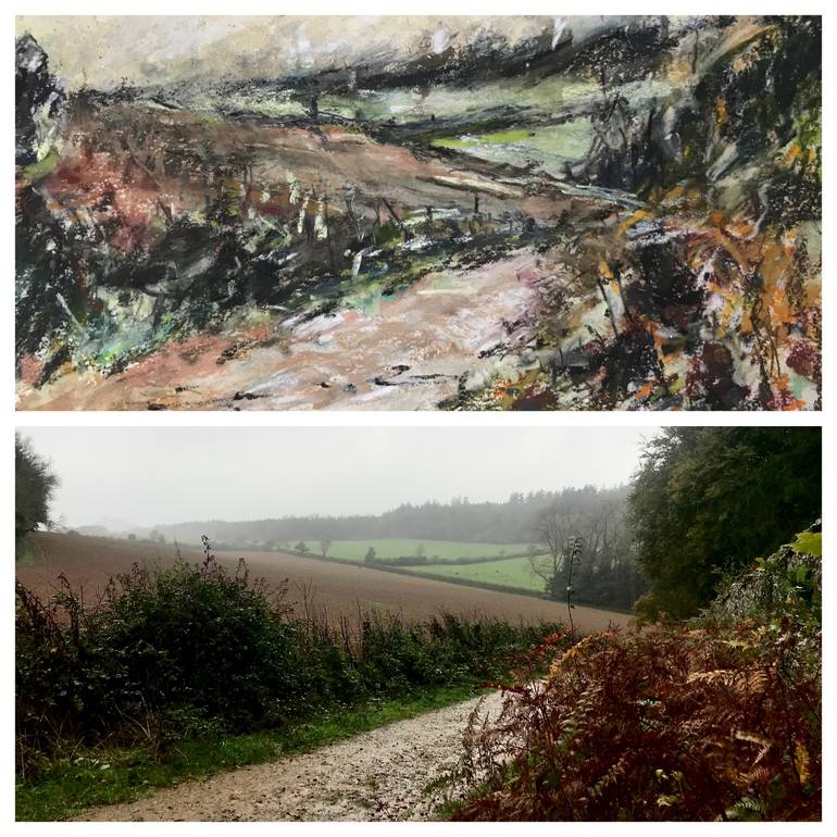 Original Contemporary Landscape Drawing by Ivan Grieve