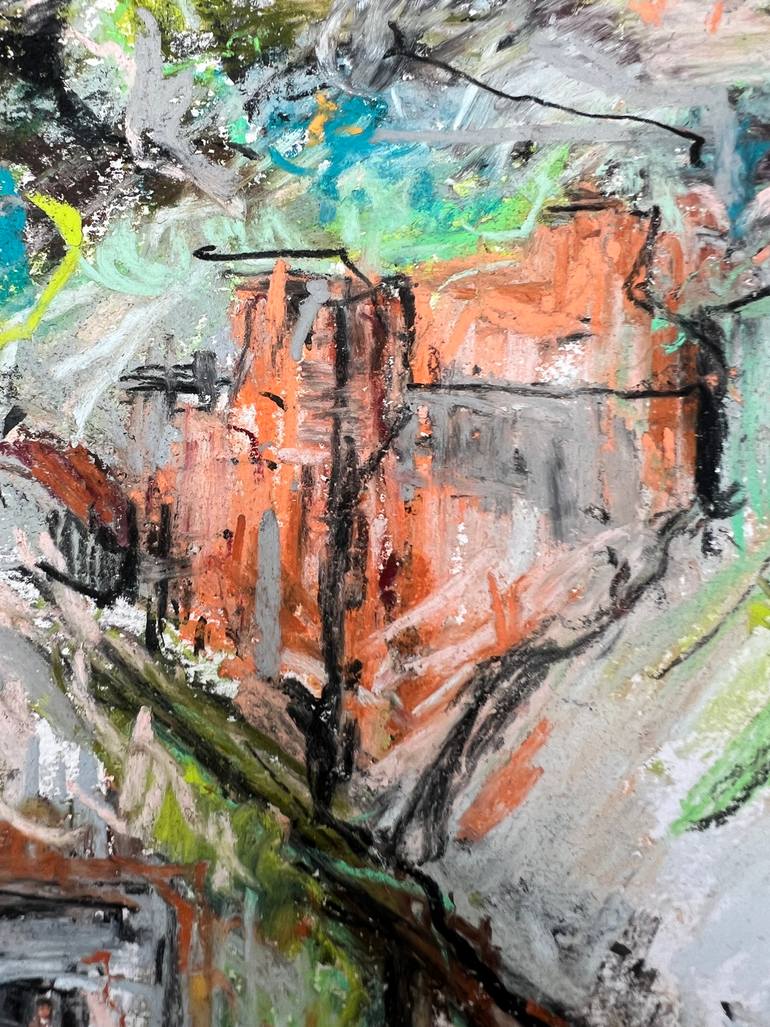 Original Abstract Expressionism Landscape Mixed Media by Ivan Grieve