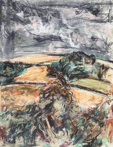 Original Expressionism Landscape Drawings by Ivan Grieve