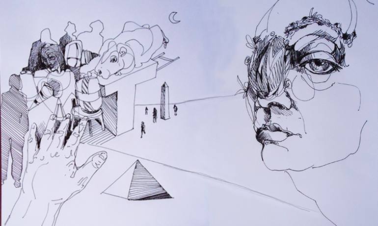 Un sueño Drawing by Antonio Hernandez | Saatchi Art