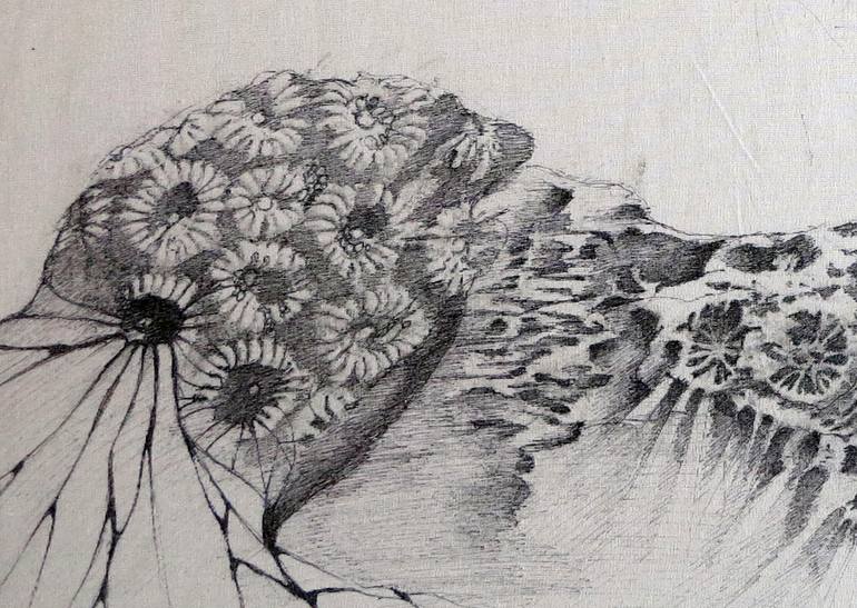 Original Abstract Botanic Drawing by Sofia Barrio