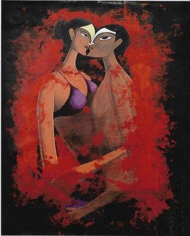 Print of Figurative Erotic Paintings by kirtiraj mhatre