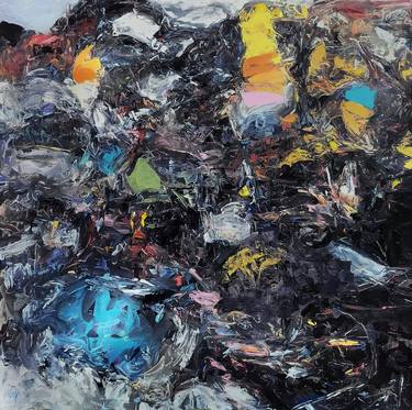 Original Abstract Expressionism Abstract Paintings by Daniel Bulimar Henciu