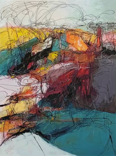 Original Abstract Expressionism Abstract Paintings by Daniel Bulimar Henciu